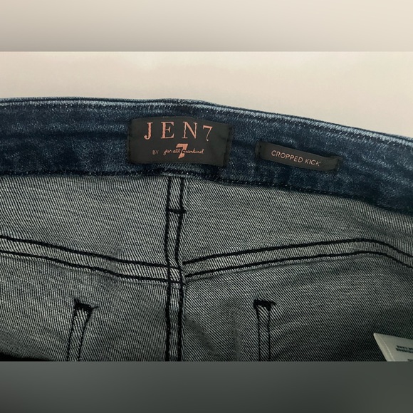 JEN 7 (by 7 for all mankind) Cropped Kick Jeans Size 14 - Picture 3 of 9